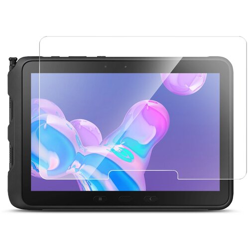 Защитное стекло на Samsung Galaxy Tab Active Pro (T545) 10,1/Самсунг Галакси Таб Актив Про (Гибридное: пленка+стекловолокно) прозрачное на Экран Brozo