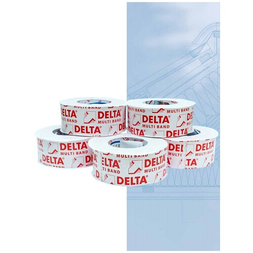 Соединительная односторонняя лента Delta Multi Band 60 мм Х 25м (дельта мульти банд) 5 штук