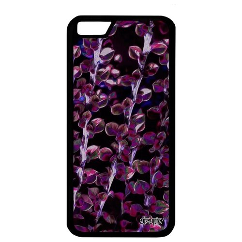 фото Простой чехол для мобильного // apple iphone 6s // "ветви" сакура листья, utaupia, фиолетовый
