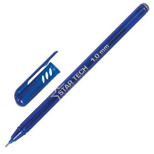Ручка шариковая неавтомат. PENSAN STAR TECH 1,0мм, масл, син