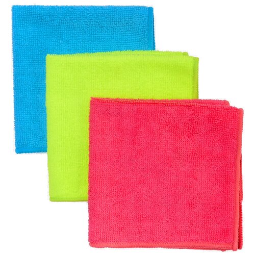 Салфетки из микрофибры, 3шт,29х29см.