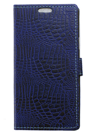 Защитный чехол MyPads книжка с подставкой для HTC Desire 520 лаковая кожа крокодила фиолетовый