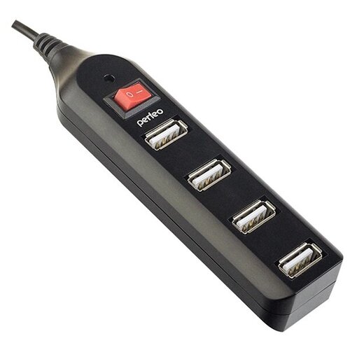 USB HUB Perfeo 4 Port PF-HYD-6001H Black 110800₽