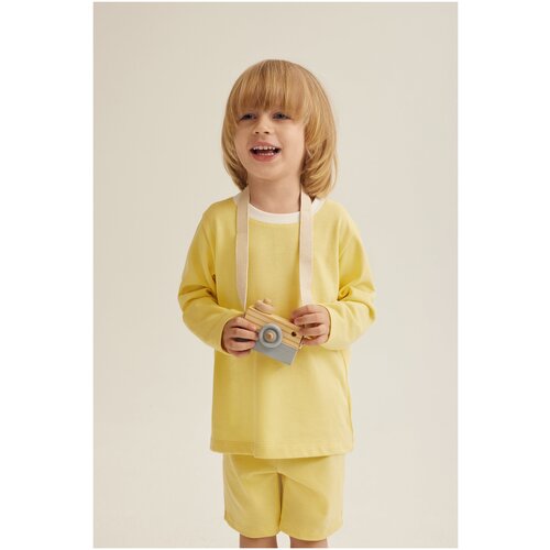 Лонгслив MARUSHIK детская пижама желтый 92