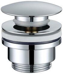 Донный клапан универсальный для раковины (с переливом и без перелива) из латуни 1 1/4" Click-Clack ELGHANSA WBT-227, хром