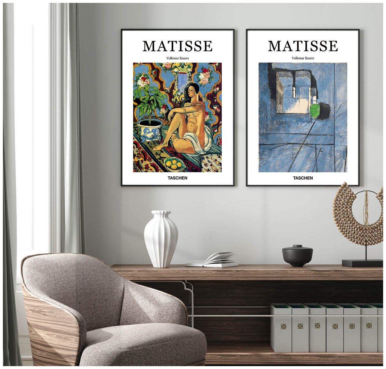 2 Картины постера на стену "Матисс. Импрессионизм репродукция" декор для интерьера 50 х 70 см, в подарочном тубусе
