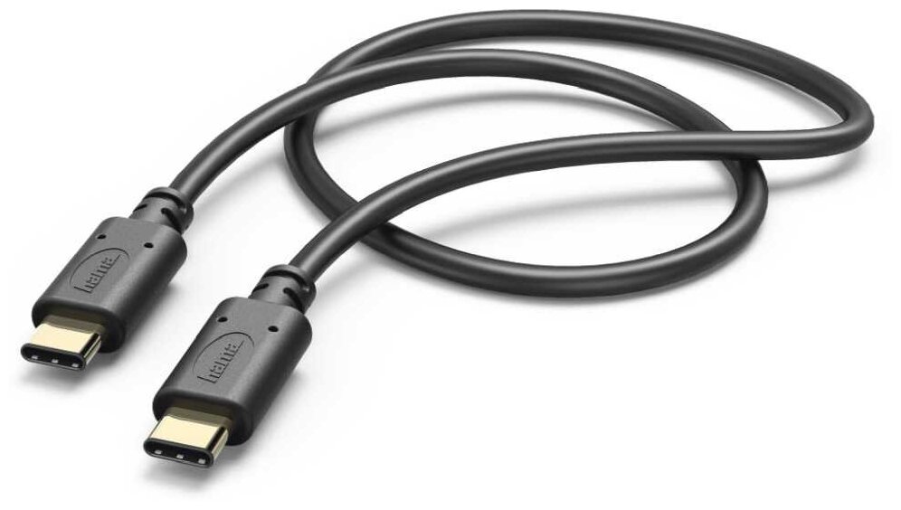 Кабель Hama 00183333 USB Type-C (m)-USB Type-C (m) 02 м черный