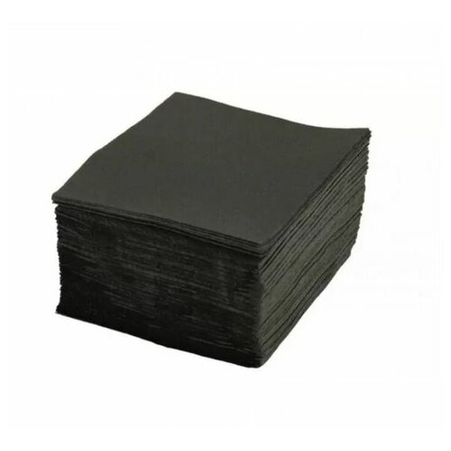 Салфетка бумажная • 1-сл 24х24 см 350 шт/уп черная • основа • 1 уп
