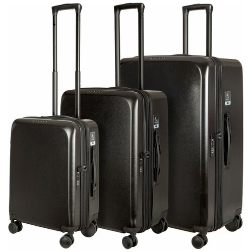 фото Комплект чемоданов verage gm20062w 19/24/29 black