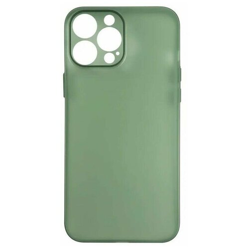 Панель-накладка USAMS US-BH779 Green Matte для iPhone 13 Pro Max силиконовый чехол с текстурой фольги для iphone 13 pro max igrape ультра зеленый матовый