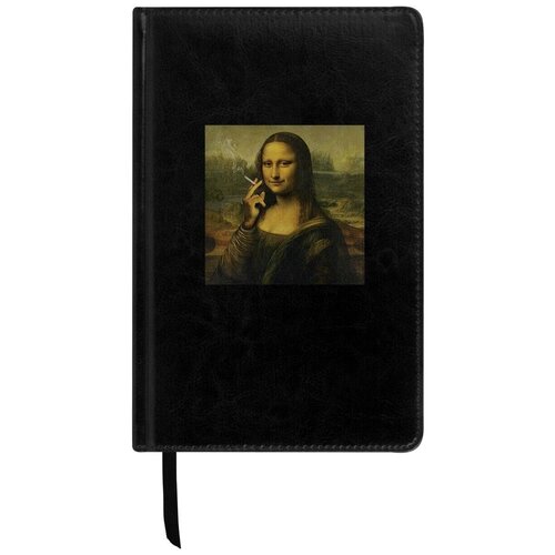 Ежедневник с принтом Мона Лиза недатированный,160 л ежедневник ученик лиза