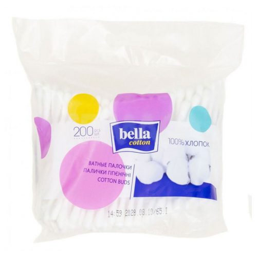 Купить Палочки ватные Bella Cotton, 200шт. в упаковке, Ватные палочки и диски