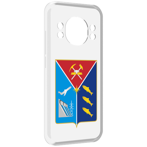 Чехол MyPads герб-магаданская-область для Doogee S98 / S98 Pro задняя-панель-накладка-бампер