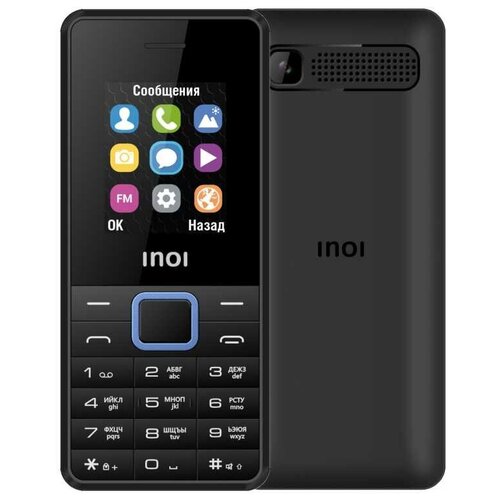 Телефон INOI 110, 2 SIM, черный телефон inoi 245r 2 sim красный