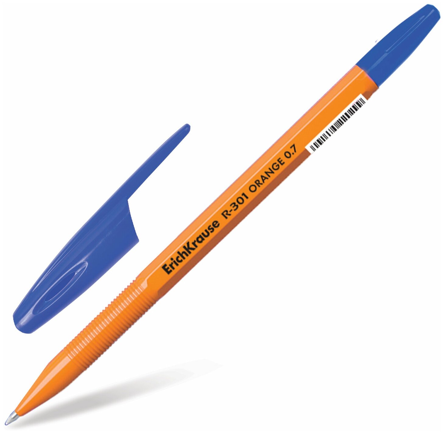 Ручка шариковая Erich Krause R-301 Orange 0.7 Stick коробка 50 шт. - фото №3