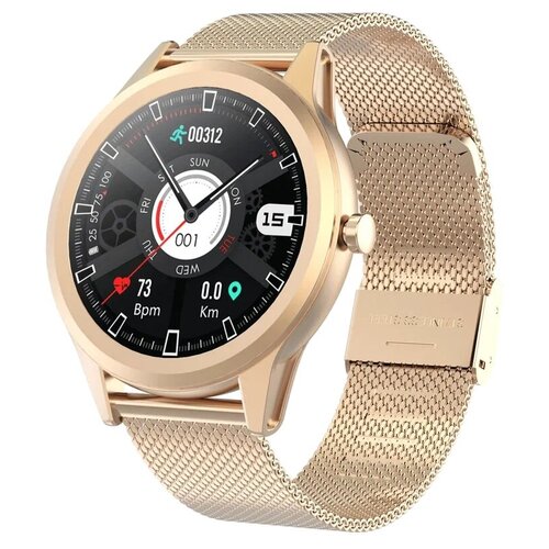 Смарт часы фитнес браслет Tiroki S35 для женщин фитнес трекер мониторинг сна пульсометр золотистые 339000₽