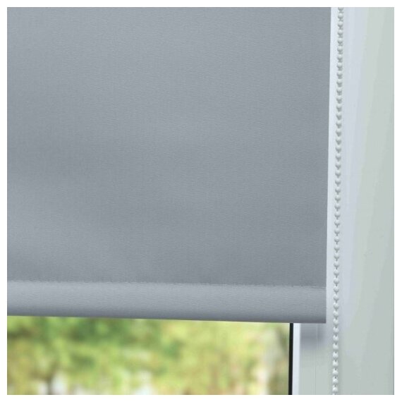Рулонная штора Blackout LM DECOR "Симпл" 07 серый 43х160 см - фотография № 12