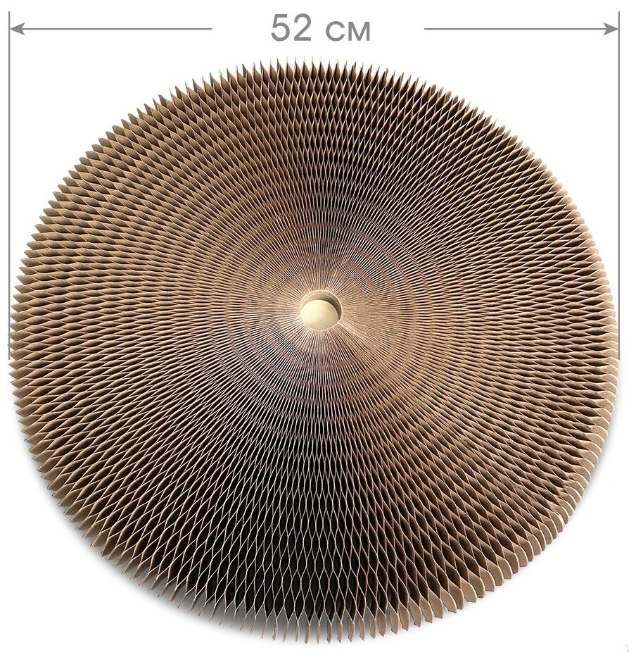 Когтеточка для кошки картоння двусторонняя лежанка Зверье Мое 52см*5см - фотография № 2