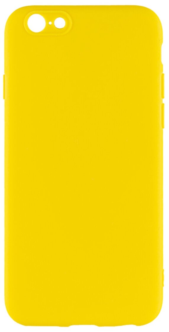 Чехол для Apple Iphone 6; Apple Iphone 6S. Силиконовый. Желтый.