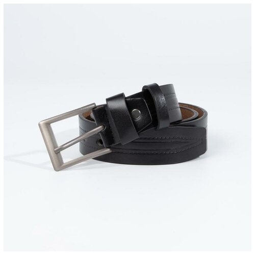 фото Ремень мужской, ширина 4 см, винт, пряжка металл, цвет чёрный nemarket