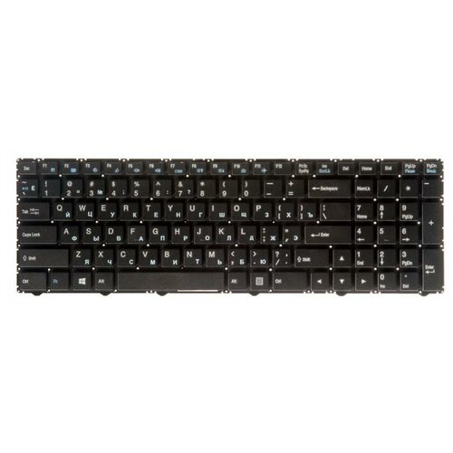 Клавиатура keyboard MP-13Q56SU-4301 для ноутбука DNS Clevo WA50SFQ WA50SHQ горизонтальныйEnterчерный 1441₽