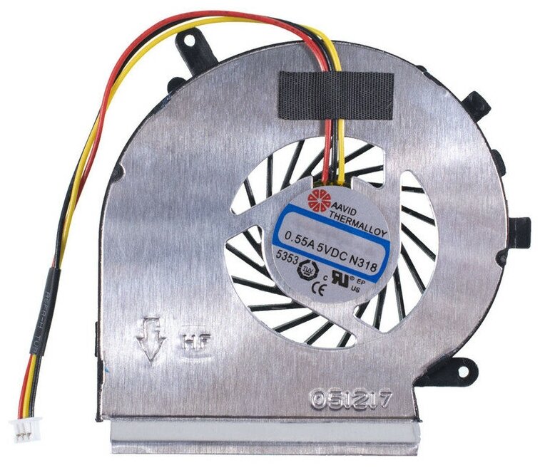 фото Кулер, вентилятор PAAD06015SL N318 N303 для ноутбуков MSI GP72 2QE, GP62 2QE, GL62 6QD, GE72 2QF и др