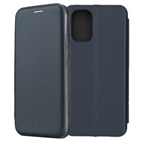 Чехол-книжка Fashion Case для Xiaomi Redmi Note 10 / Note 10S темно-синий bricase темно синий дизайнерский чехол книжка из эко кожи класса прeмиyм для xiaomi redmi note 10 10s