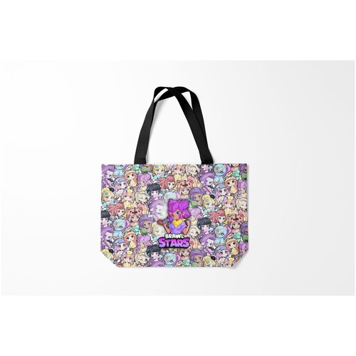 фото Сумка-шоппер / 46х35 см / геймерам / brawl stars brawlstars girls oko burnettie