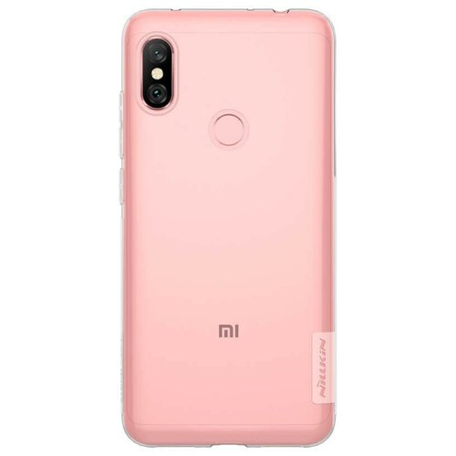 Накладка Nillkin Nature TPU Case силиконовая для Xiaomi Redmi Note 6 Pro прозрачная ikrsses case for xiaomi redmi note 6 pro luxury pu hard shell back and soft tpu case for redmi note 6 fabric simple pc cover