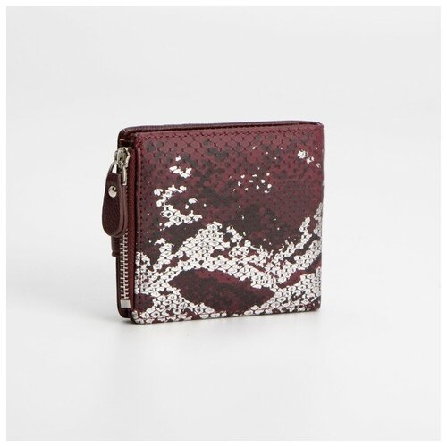 фото Кошелёк на кнопке, цвет бордовый gorodok