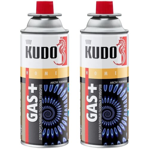 Газовый баллон для туристических плиток KUDO / газовый баллончик для горелки, комплект 2 ШТ. KU-H403(2)