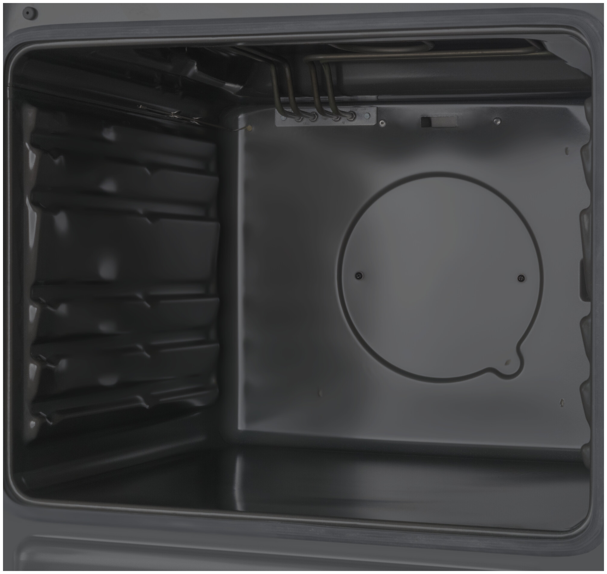 Газовая плита HANSA , электрическая духовка, без крышки, белый и черный - фото №2