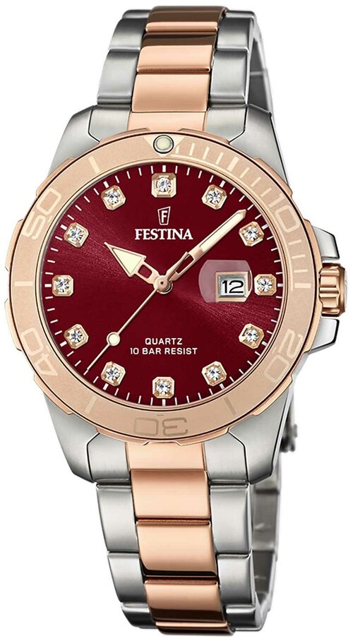 Наручные часы FESTINA Boyfriend, мультиколор, серебряный