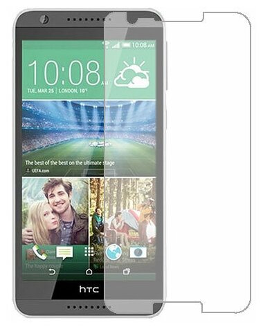 HTC Desire 820s dual sim защитный экран Гидрогель Прозрачный (Силикон) 1 штука