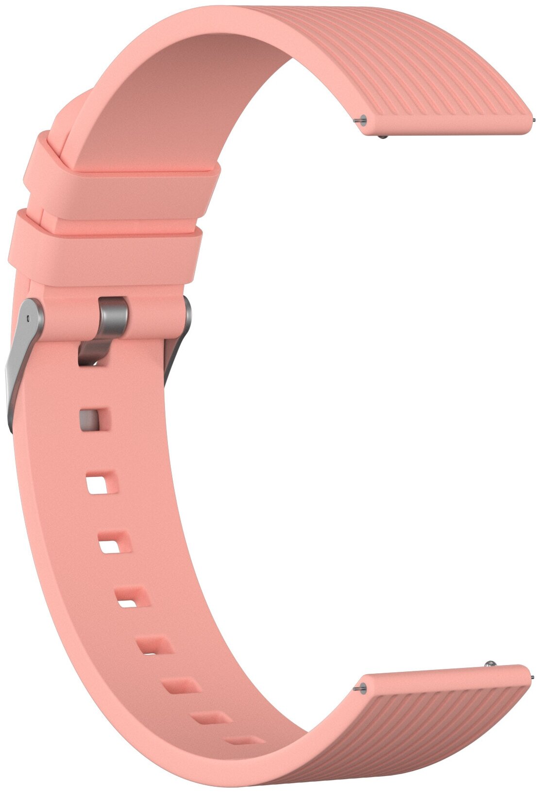 Ремешок силиконовый GSMIN Italian Collection 20 для Samsung Galaxy Watch Active / Active 2 (Розовый) — фото 2