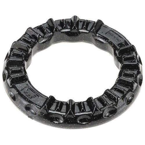 Игрушка-кольцо для собак, SMILE SMALL, чёрная, диаметр 12 см