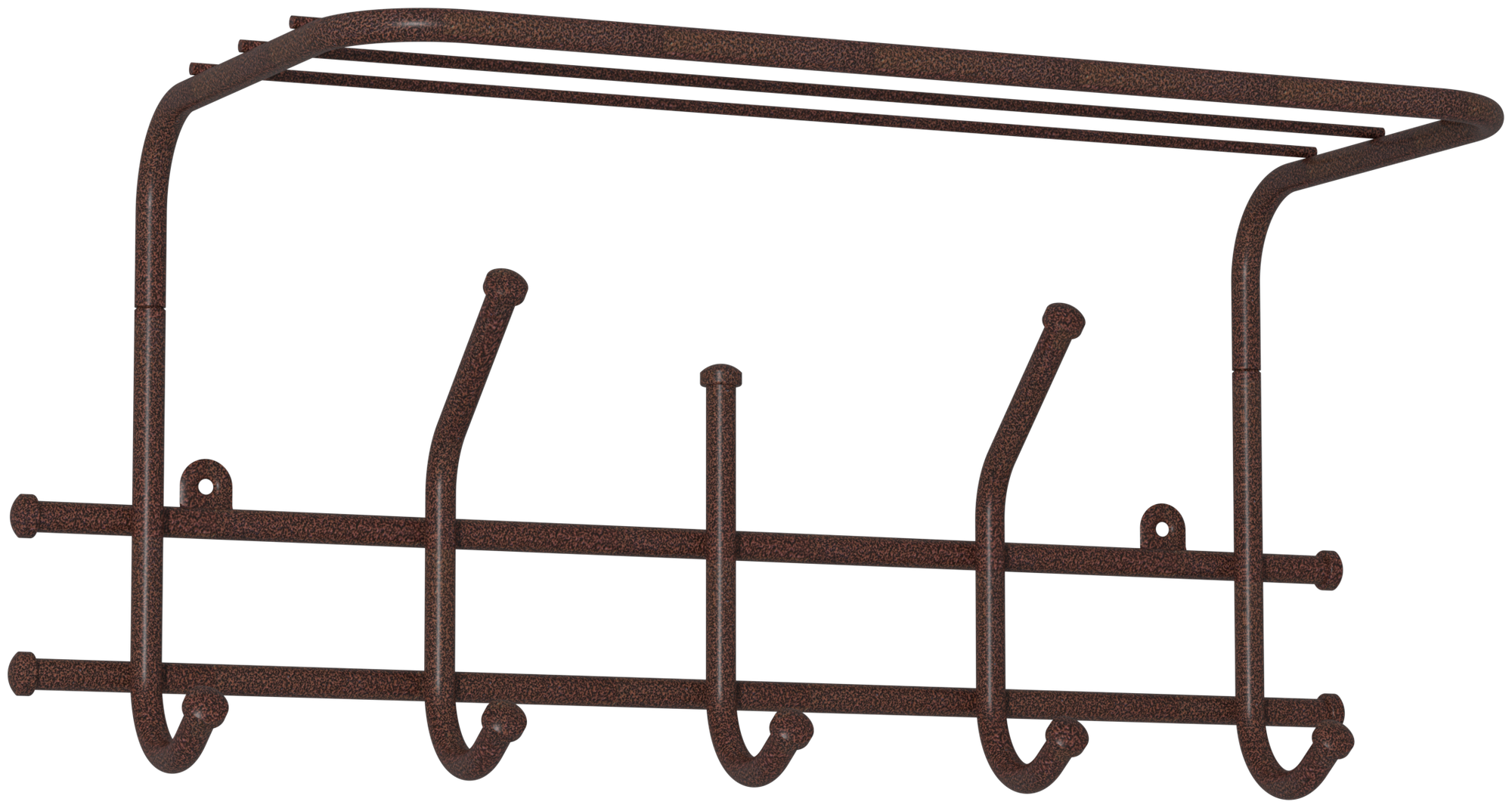 Вешалка С полкой "ЭРА 5" Медный "Антик" ВСП 278