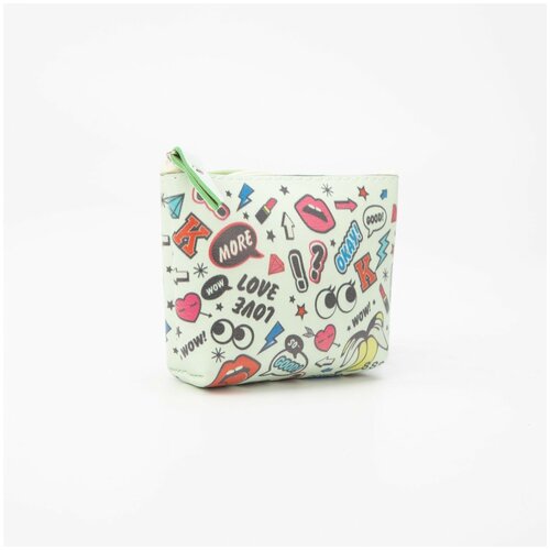 фото Кошелёк на молнии, цвет белый gorodok