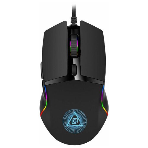 Мышь Оклик 717G PROPHECY черный оптическая 6400dpi USB 6but 79000₽