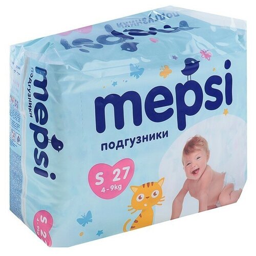 Mepsi Подгузники Mepsi-премиум S (4-9 кг), 27 шт