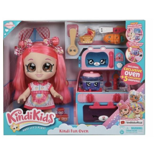 Купить Кукла Кинди Кидс Донатина с кухней, Kindi Kids, розовый, пластик, female