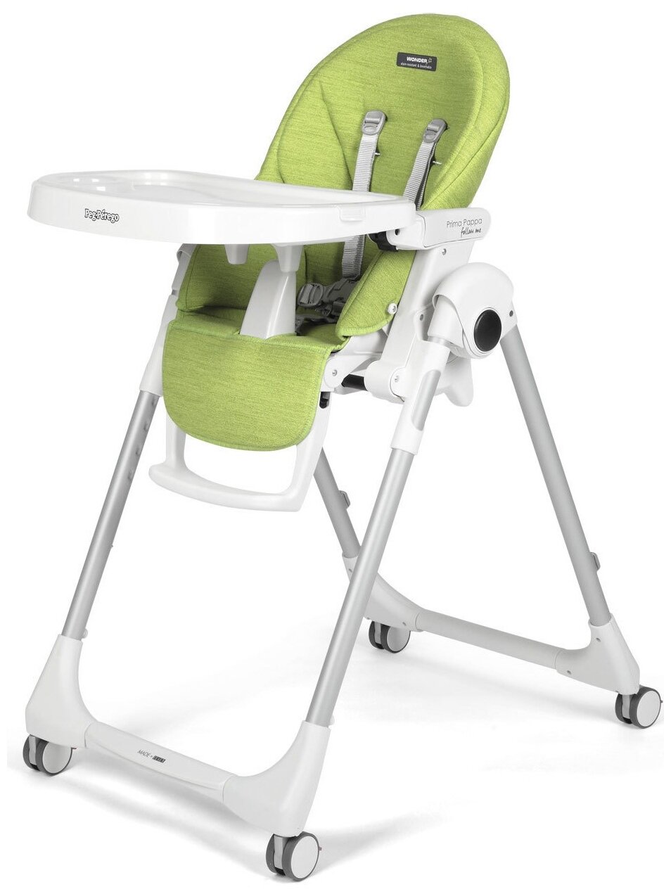 Стул для кормления Peg-Perego Prima Papa Follow Me Wonder Green