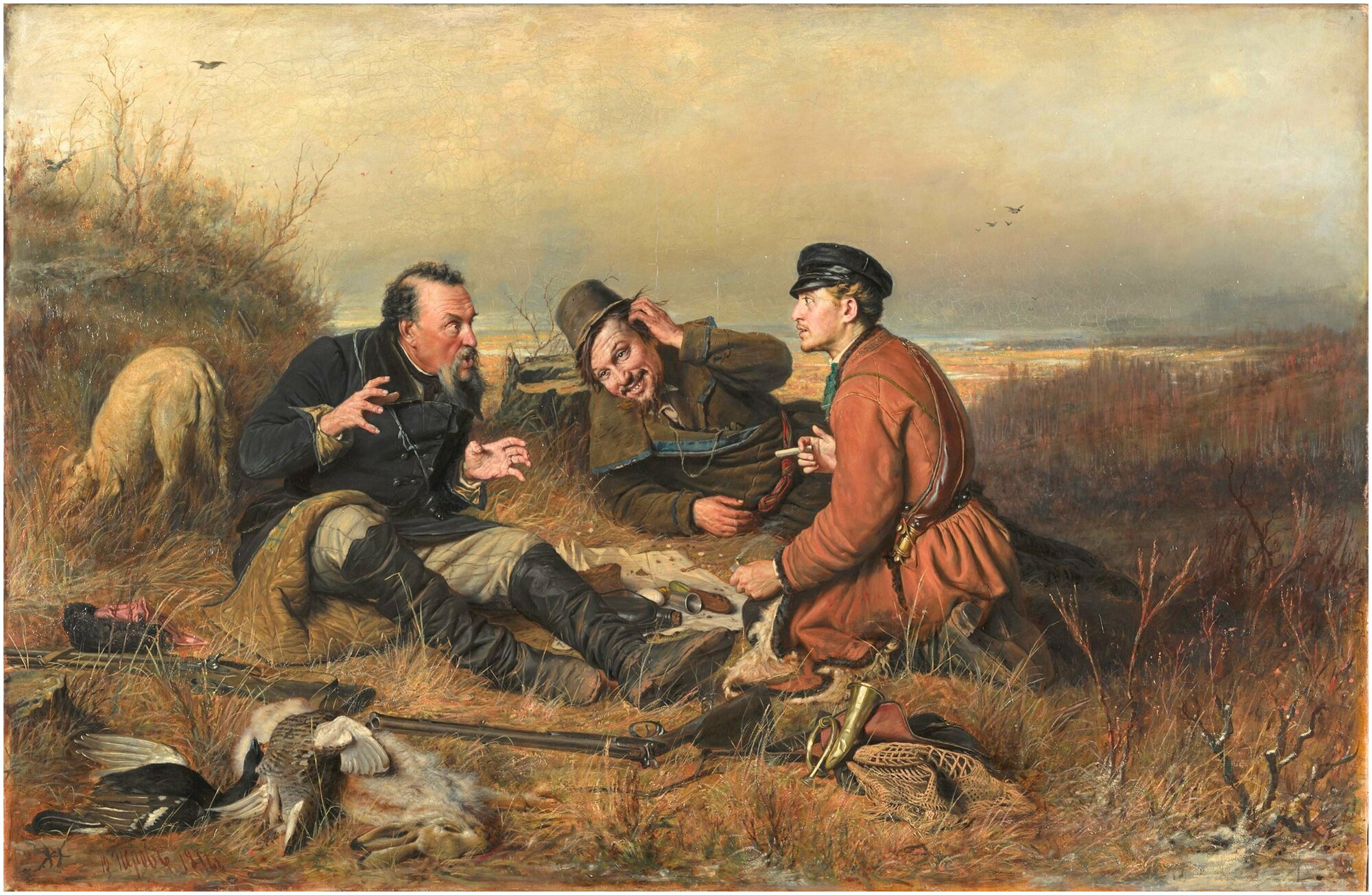 Bidspirit auction Неизвестный художник. Россия. Птицелов. Копия