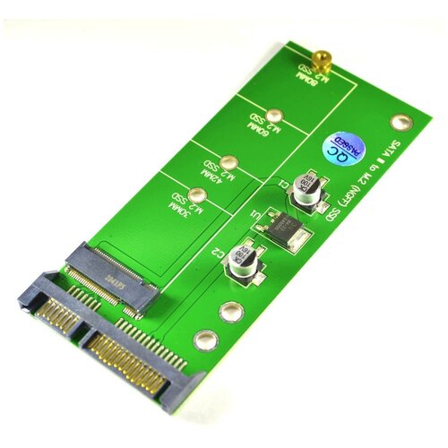 Адаптер M.2 NGFF (B+M Key M.2) в SSD с SATA3 разъемом new ngff m2 ssd to 2 5 inch sata adapter m 2 ngff ssd to sata3 convert card 1pc