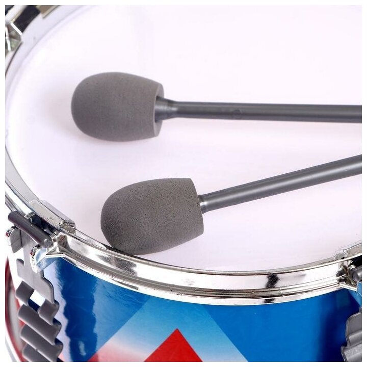 Барабанная установка «Виртуоз», 6 барабанов, 2 тарелки, палочки, педаль, стульчик