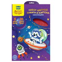 Набор цветного картона и цветной бумаги Мульти-Пульти, A4, 15 л., 15 цв. 1 наборов в уп. 15 л.