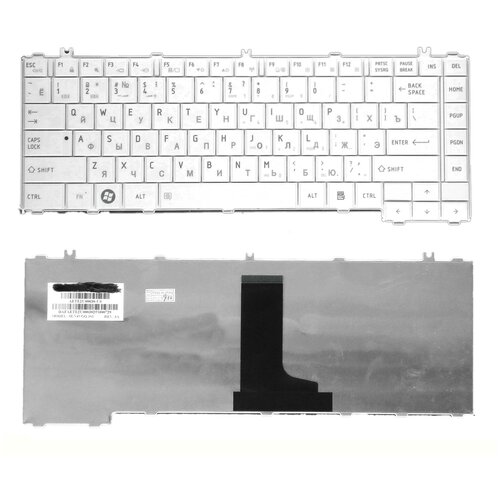 Клавиатура для ноутбука Toshiba 6037B0049208 белая 125000₽