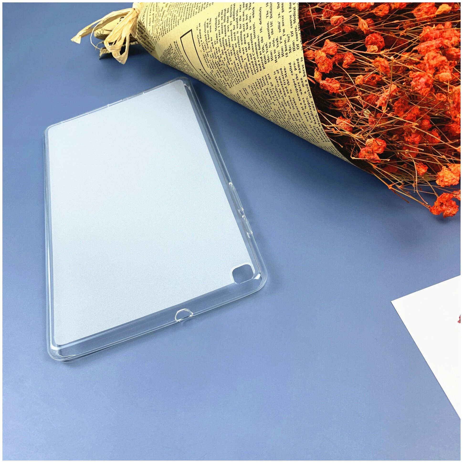 Чехол-накладка MyPads для Samsung Galaxy Tab A 8.0 (2019) SM-T290 / T295 ультра-тонкая полимерная из мягкого качественного силикона белая