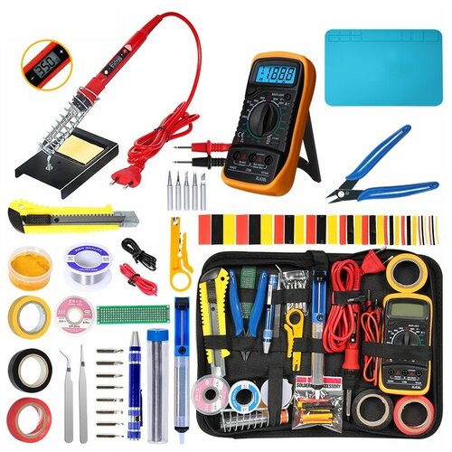 Большой набор для пайки 80 Вт с мультиметром и ковриком 426900₽