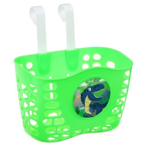 фото Корзинка детская на велосипед, цвет зеленый dream bike